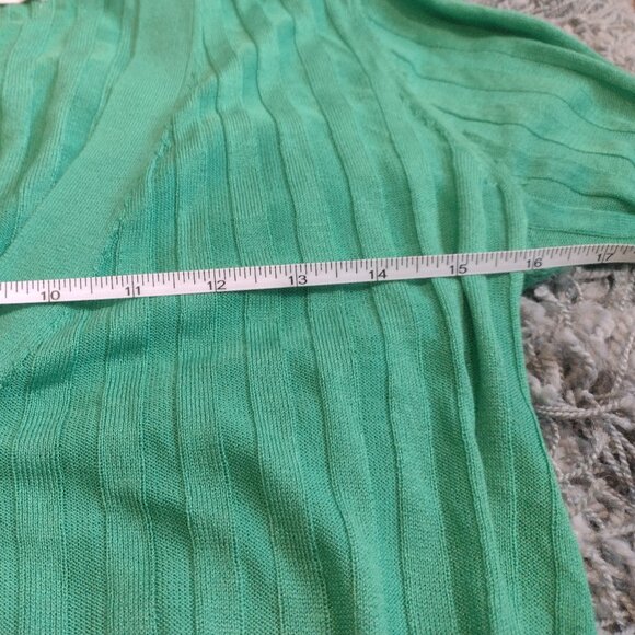 Loft XXS Kelly Green Long Cardigan - Picture 6 of 9